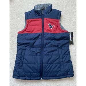 NFL Women's Reversible Vest Houston Texans Blue Red /Grey XS A383874 NEW